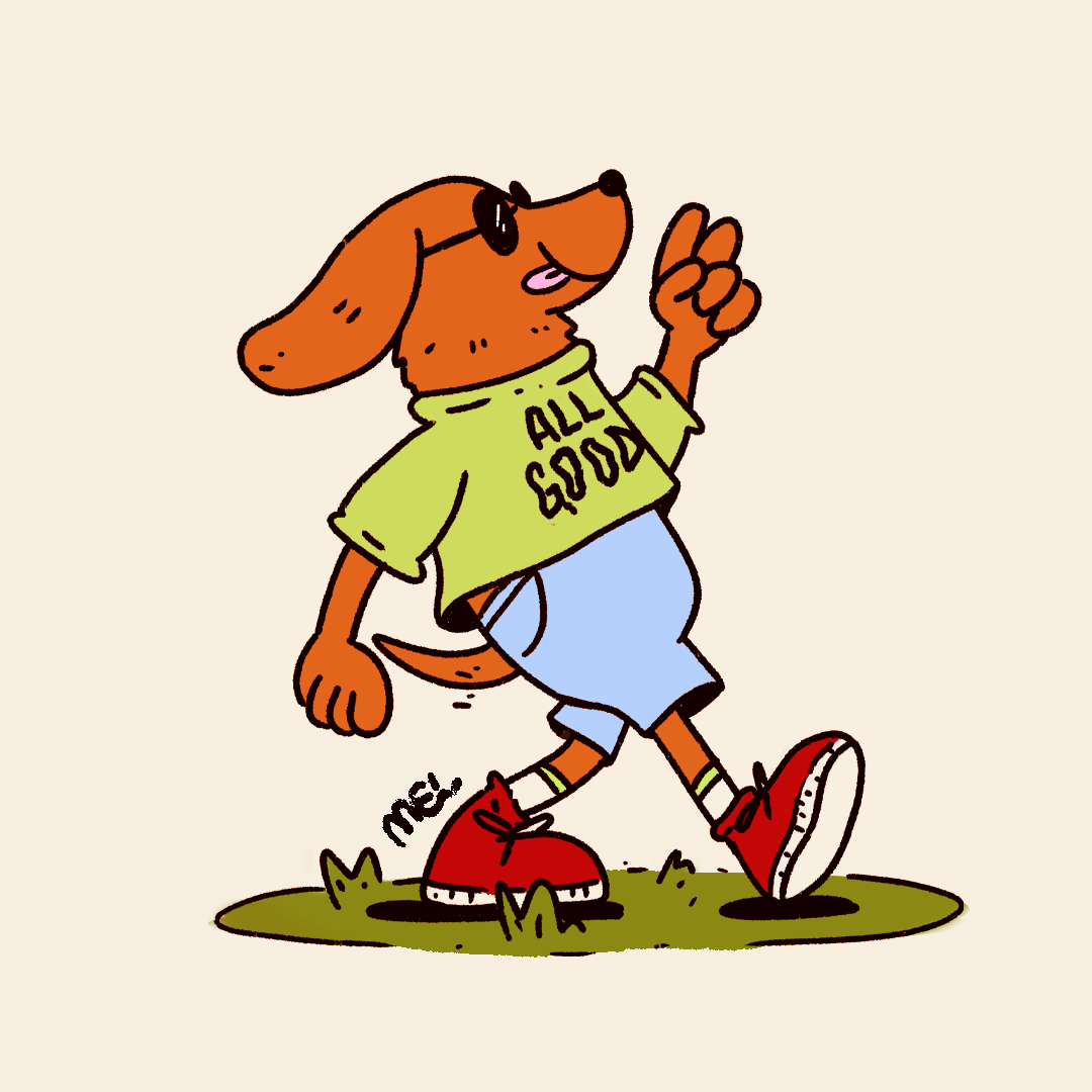 Personaje chill branding chara character digital art illustration