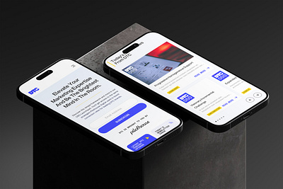 Landing Page — Mobile branding graphic design ui