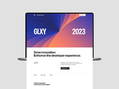 Event page template brand branding event landing page layout ui web web design website