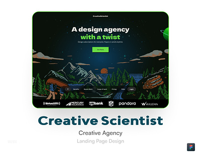 Creative Digital Agency - Landing Page creative agency design agency digital design agency landing page ui user experience user interface ux design web design