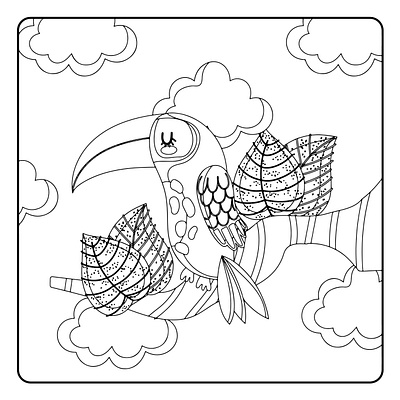 birds coloring pages cartoon