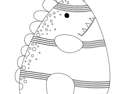 Dino alphabet coloring pages smile