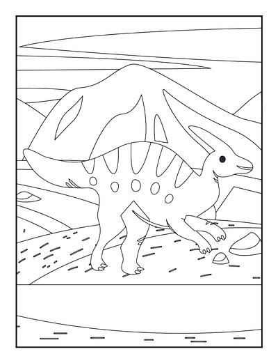 Dinosaur coloring pages smile