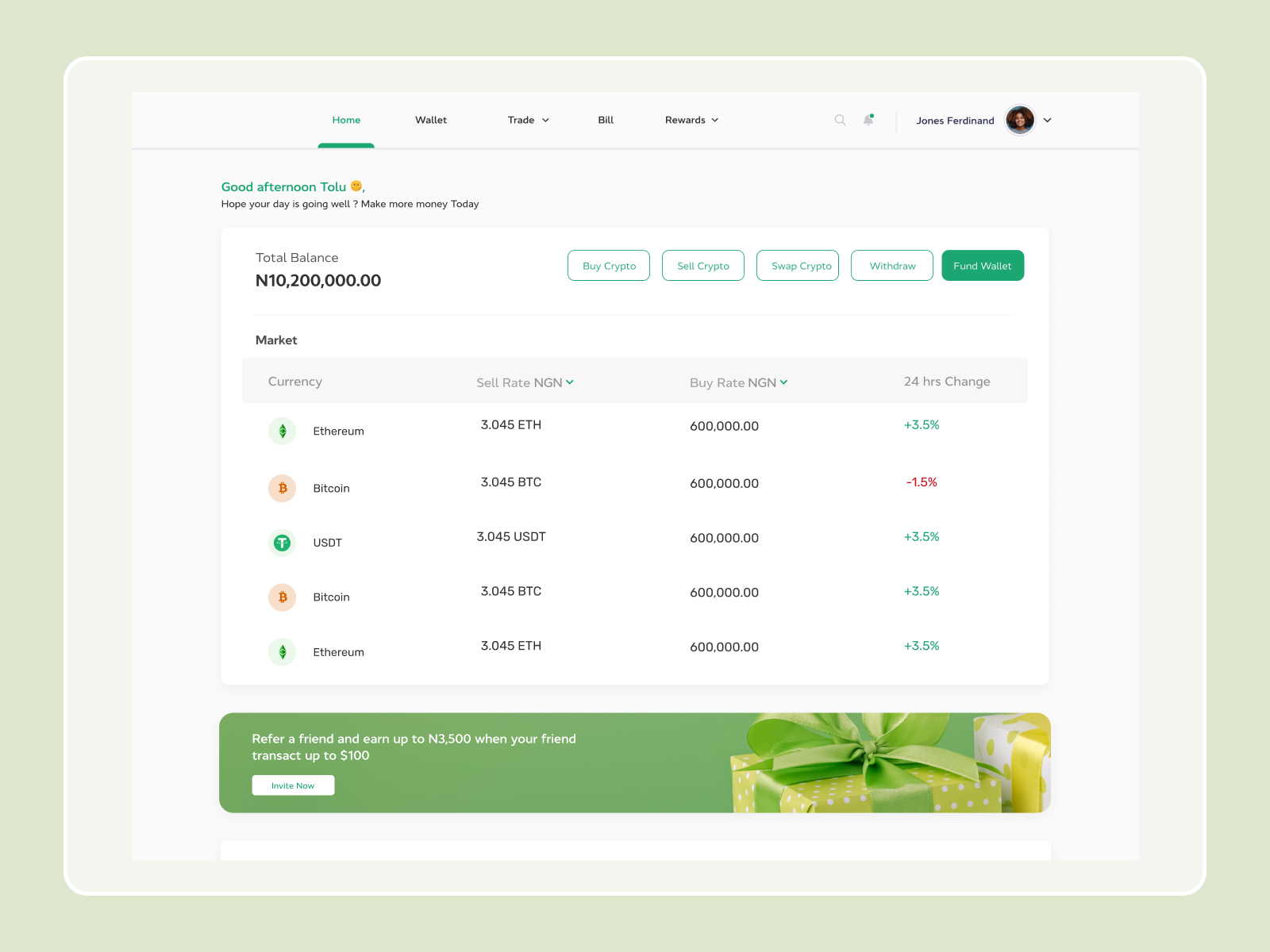 Cryptocurrency Dashboard crypto app product design technology uiuxdesign
