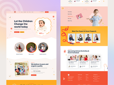 Baby Shop and Kids Store landing page