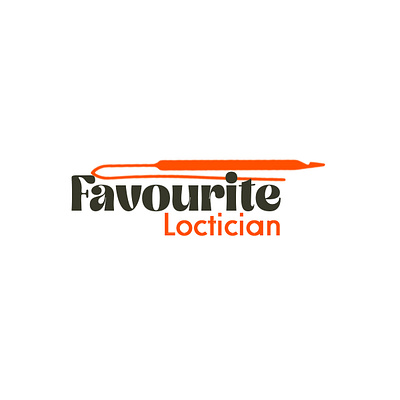 Favourite Loctician logo and Flyer Design branding graphic design logo