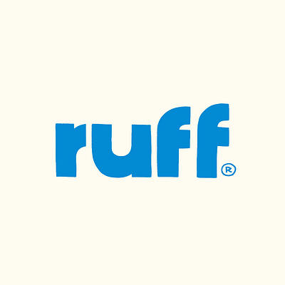ruff logo brand branding logo type typography