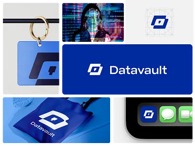 Datavault - Branding branding web3 vault brandmark data cloud brand cloud company crypto wallet logo data company data logo data security logo data storage lock logo phantom wallet logo private logo protect logo safety logo secure information security branding storage vault logo
