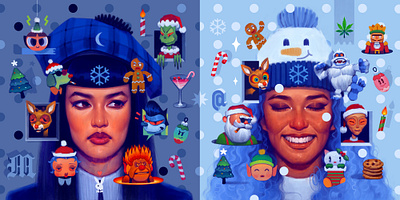 Naughty and Nice illustration