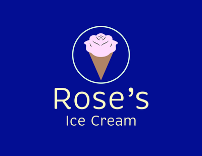 Rose's Ice Cream adobeillustrator brandidentity brandlogo creativelogos dailylogochallenge designinspiration graphic design ice cream shop identitydesign logo logodesigner logodesigns modern visualidentity