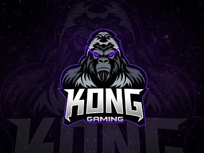 Kong Esport Gaming Logo a logo branding design esport logo gaming graphic design illustration logo logo design vector