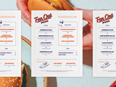 Far Out Food brand design branding design illustration logo restaurant snack bar typography