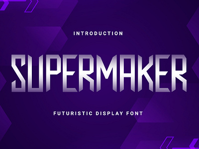 SUPERMARKER - FUTURISTIC FONT font