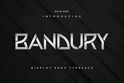 BANDURY - Display Sans Typeface font