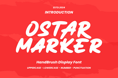Ostar Marker - HandBrush font