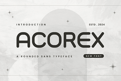 ACOREX - A Rounded Sans Typeface font