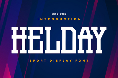 HELDAY - SPORT DISPLAY FONT font