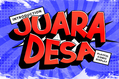 JUARA DESA - Playfull Comic Display Font font