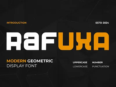 Rafuxa - A Modern Geometric Font font