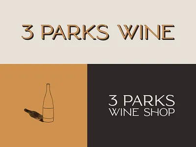 3 Parks Wine brand design branding design illustration logo typography