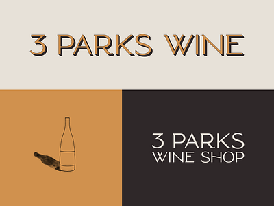 3 Parks Wine brand design branding design illustration logo typography