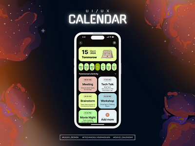 Calendar Mobile Design mobile calendar ui