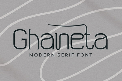 Ghaneta - Modern Serif Font style