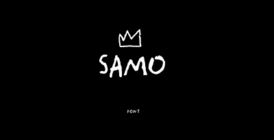 SAMO [Font Design] basquiat font jean michel basquiat samo type