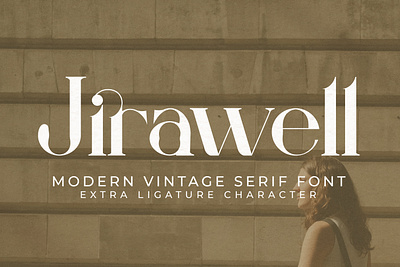 Jirawell - Modern Vintage Serif Font background