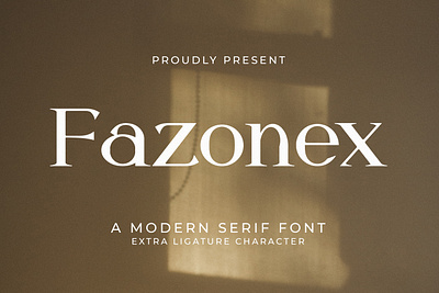 Fazonex - A Modern Serif Font style