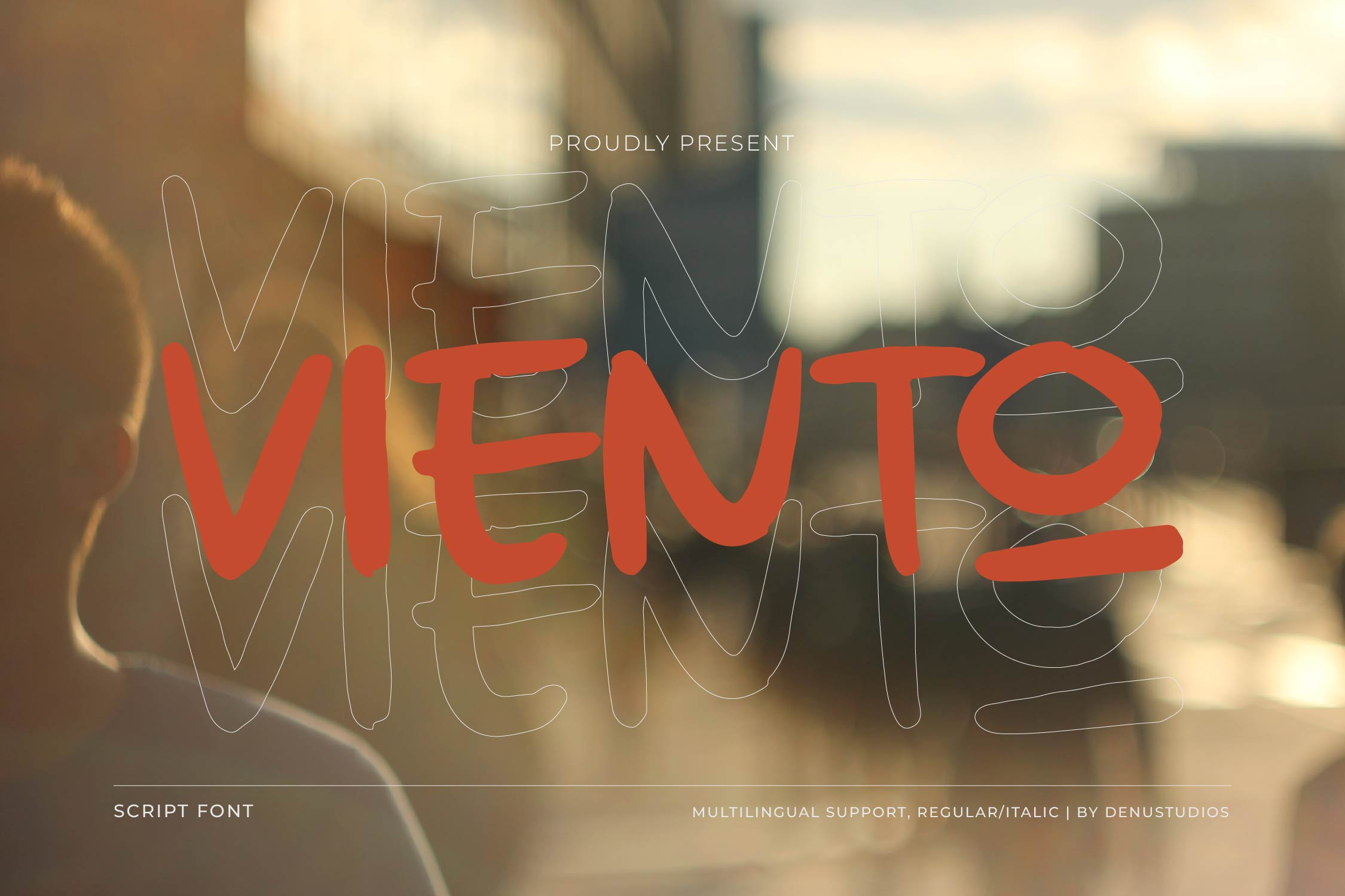 VIENTO Handwritten Font minimalist font