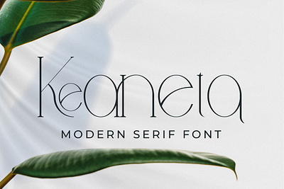 Keaneta - Modern Serif Font style