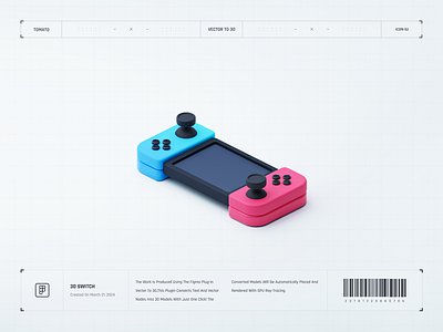 3D Switch 3d color design icon illustration ui