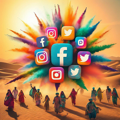 social media logo aigenerated festivepost logos social media