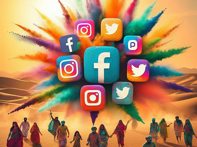 social media logo aigenerated festivepost logos social media