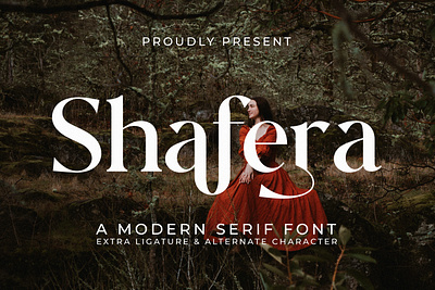 Shafera - A Modern Serif Font style