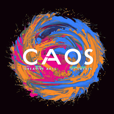 C.A.O.S Creative Arts LOGO 3d branding graphic design logo logo design motion graphics