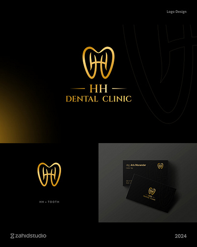 HH Dental Clinic - Logo Design branding clinic clinic logo dental dental brand dental care dental clinic dental logo designer for hire h dental logo h logo hh logo identity logo creator logo design luxury dental logo simple logo tooth