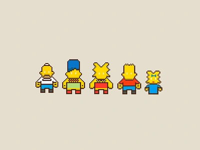 pixel simpsons bart simpson homer homer simpson pixel art pixel people pixel person pixel simpsons simpsons the simpsons