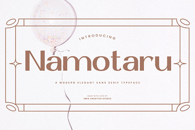 Namotaru – A Modern Elegant Sans Serif Typeface namotaru font
