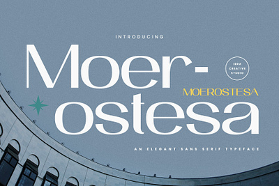 Moerostesa – An Elegant Sans Serif Typeface moerostesa font