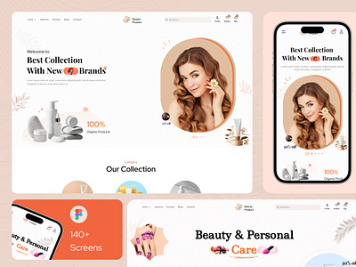 Beauty Product eCommerce Website 3d beauty beauty brand identy beauty products beautycare cosmetics ecommerce face care homepage landing page makeup online shop self care skin skin care skincare ui web design website website design