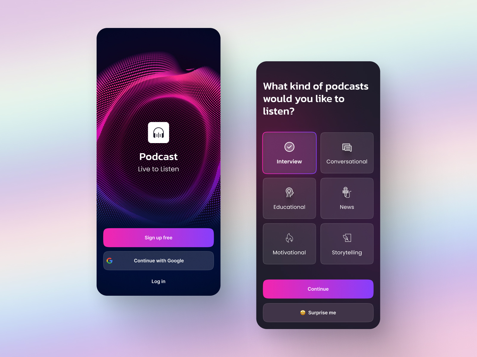 Example of Ai App UI/UX Designing