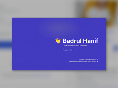 Badrul Hanif's Portfolio