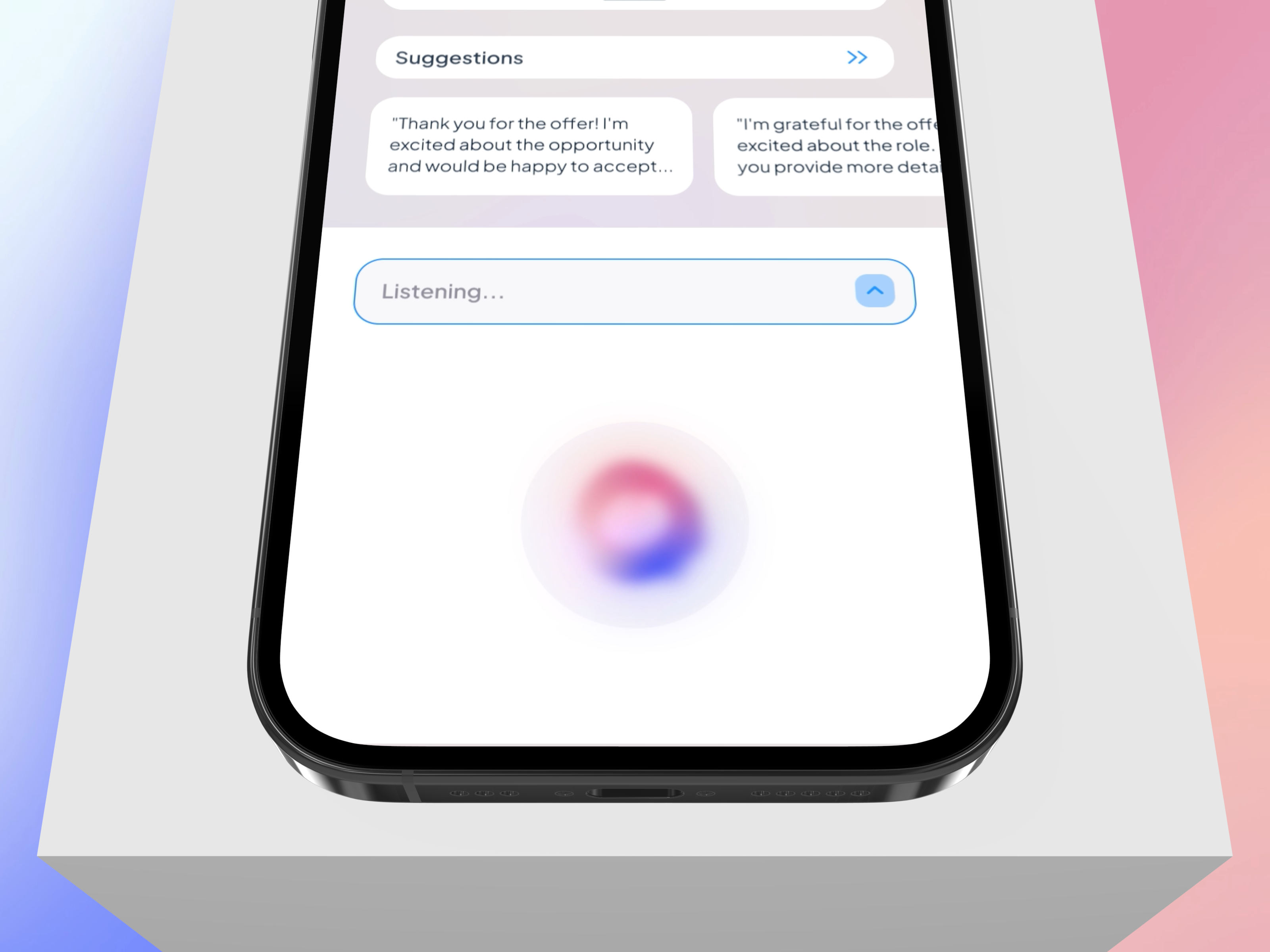 Rocket Mail - Application 3d after effects ai ai mail aiassistant animation application mail mail ai mail app mail application mailing mailing application mobile motion motion graphics typing ui voice voice assistant