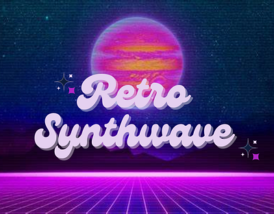 Retro Synthwave 3d animation graphic design motion graphics