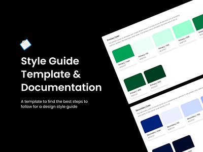 Color Styles Documentation Template color styles colors community design resources design system documentation figma style guide template ui ux