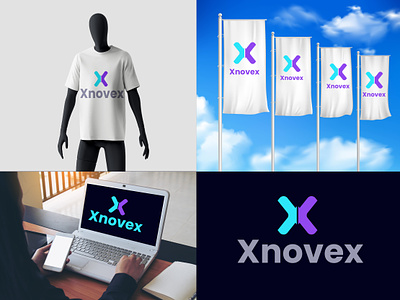 Xnovex Logo Design, X letter Logo corporate brand creative logo digital x brand logo logo brand logo business logo mark logo technology marketing logo modern app logo modern xnovex logo mok up logo t shirt brand x branding x letter concept x logo brand