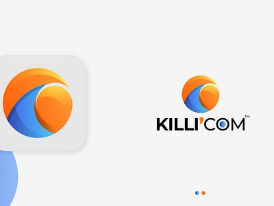 Killi'com Logo 3d branding comms communication concept design designer digital marketing gradient illustration inspiration killicom logo logo maker mozilla vector