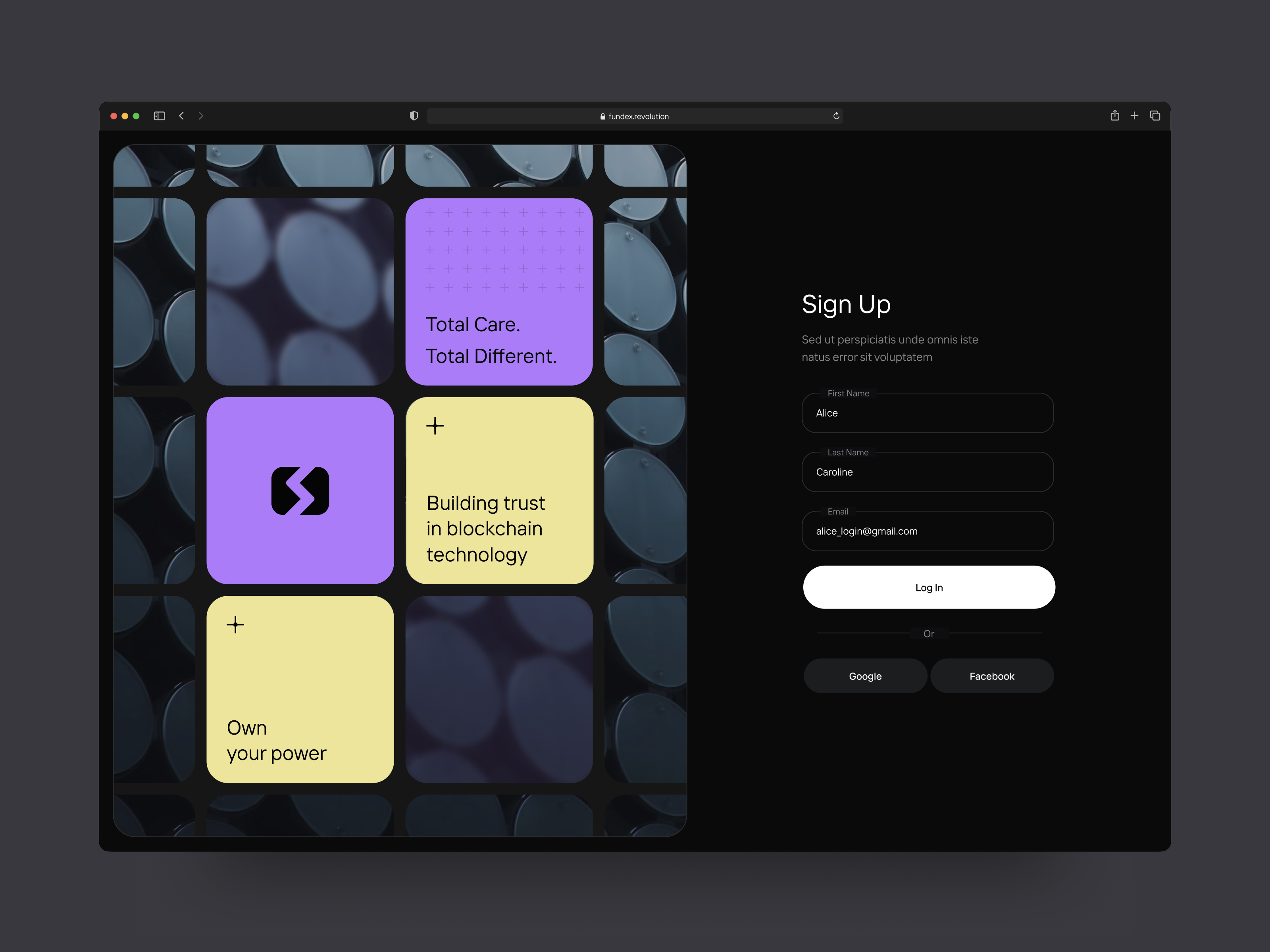 Example of Web App Redesign